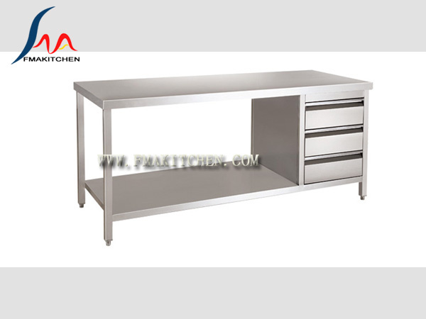 Working Table with Three Drawers/Work Table with Drawers