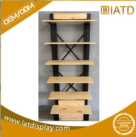 Pop up Wooden Storage Display Books Rack for Handbag/Wallet/Shoe