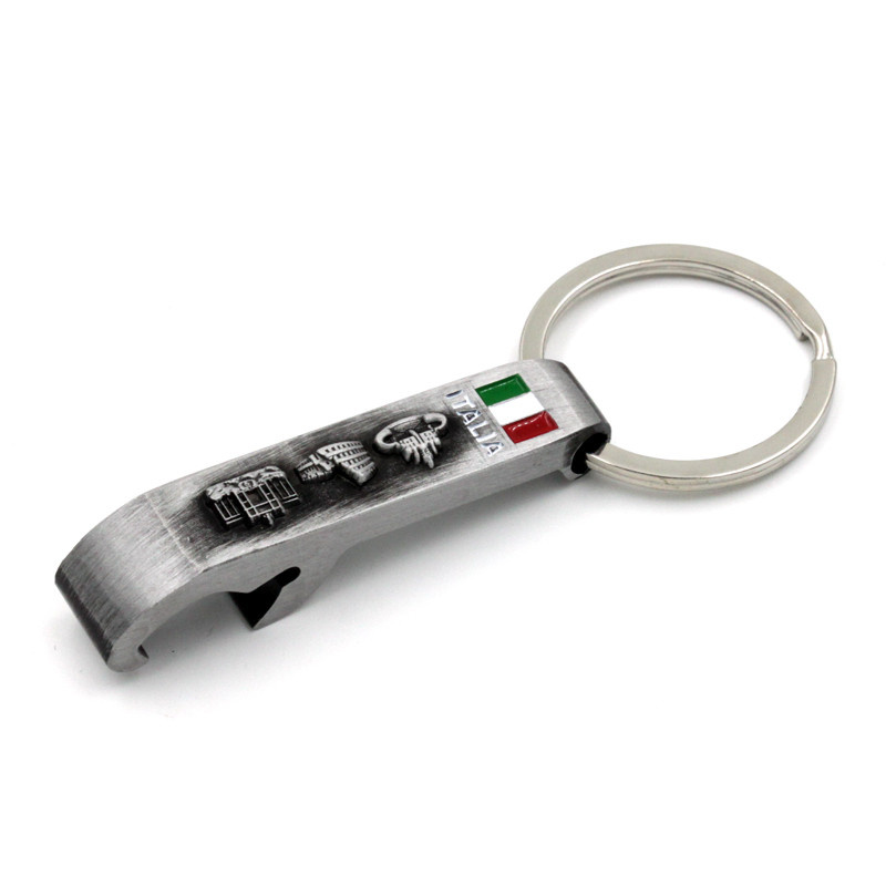 3D Logo Bottle Opener Key Ring Ring Metal RFID Sublimation