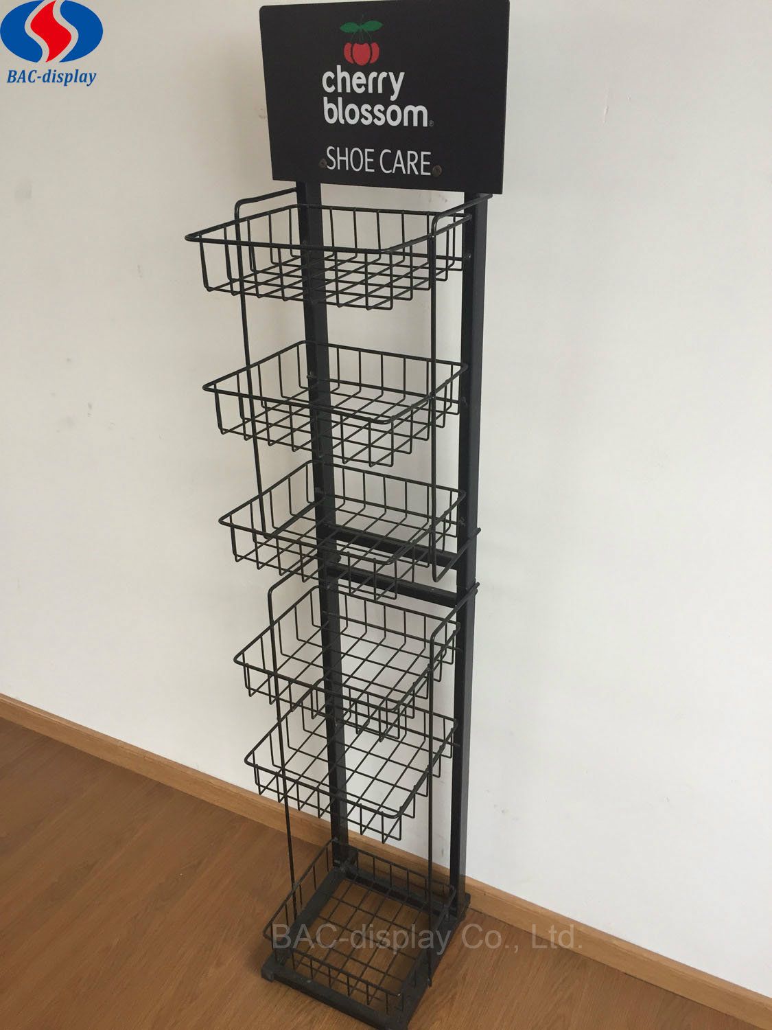 Retail Store Multilayer Floor Standing Fruit Display Rack