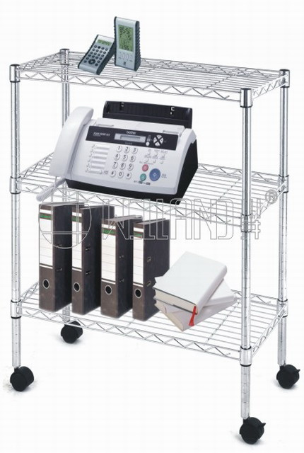 Portable Adjustable DIY Office Wire Metal Rack (LD753590A3C)