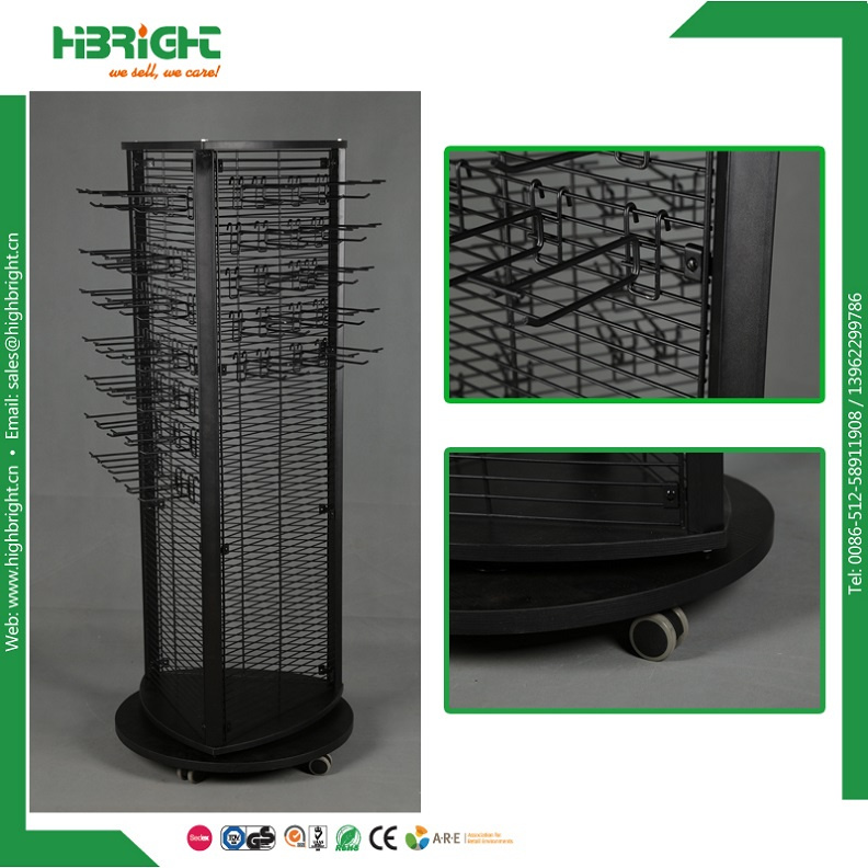 Metal Wire Spinner Display Rack for Hanging Items