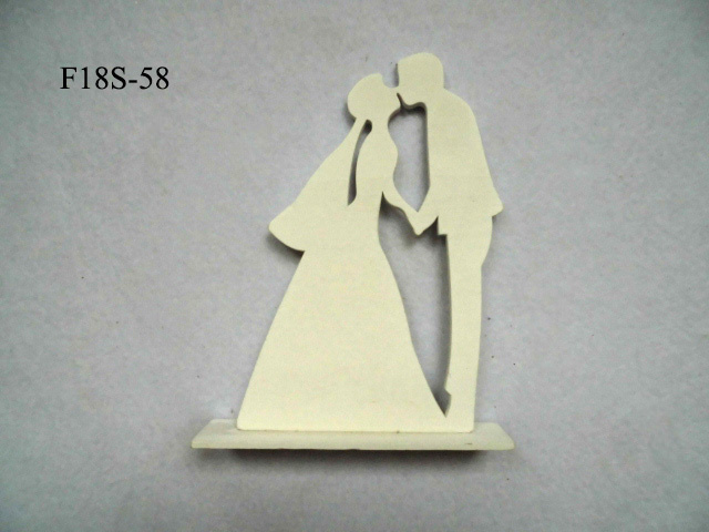 Wedding Wood Layout Creative Kiss Decoration
