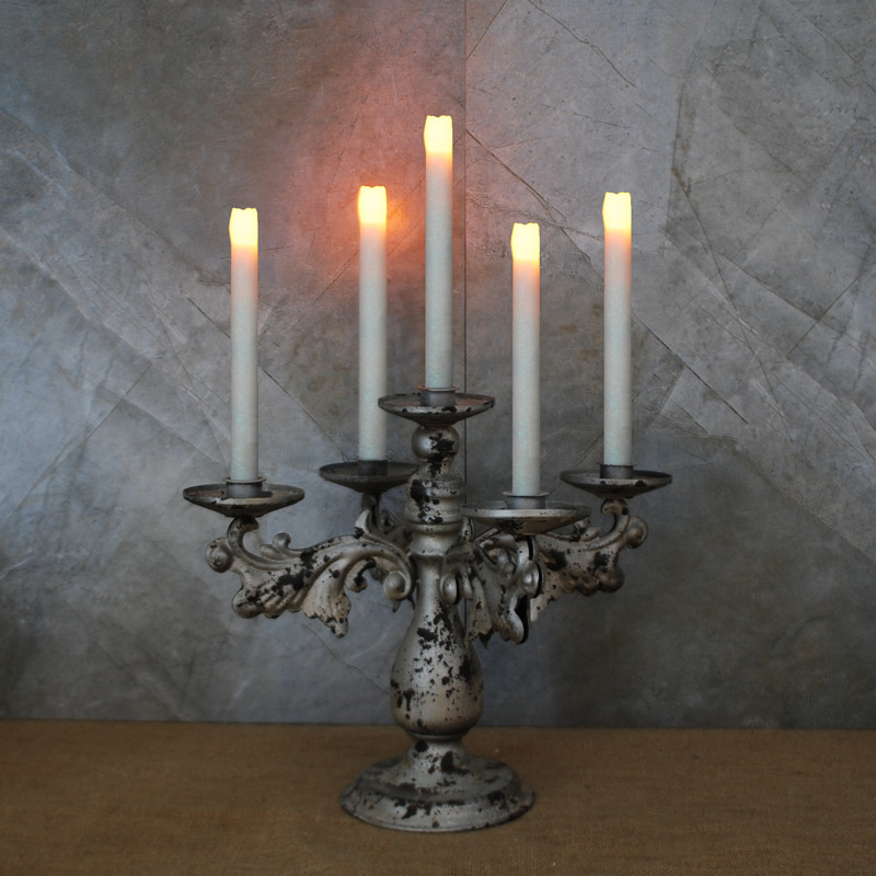 Decorative Home Goods Antique Metal Candle Holder