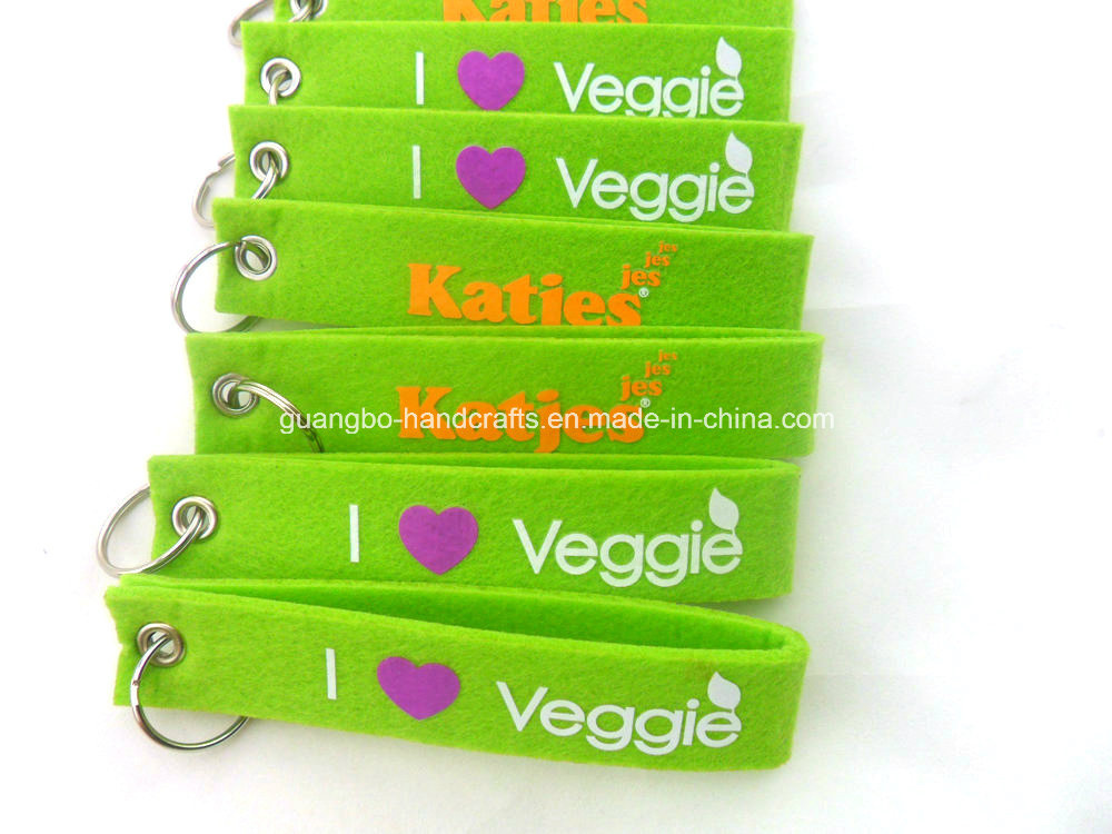 Custom Printed Colorful Felt Key-Hanger