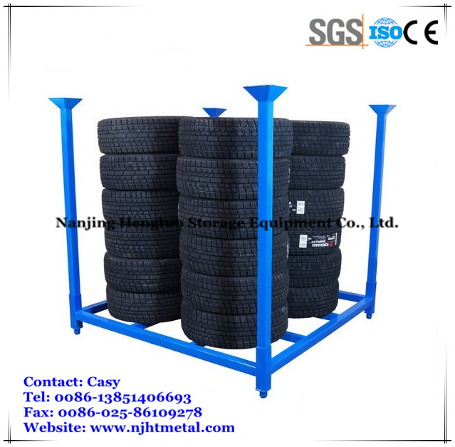 Warehouse Storage Heavy Duty Steel Stacking Tire Racking