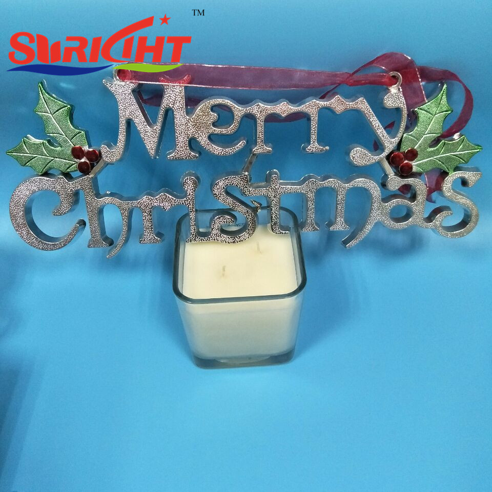 Large Glass Jar Candle with Two Wick