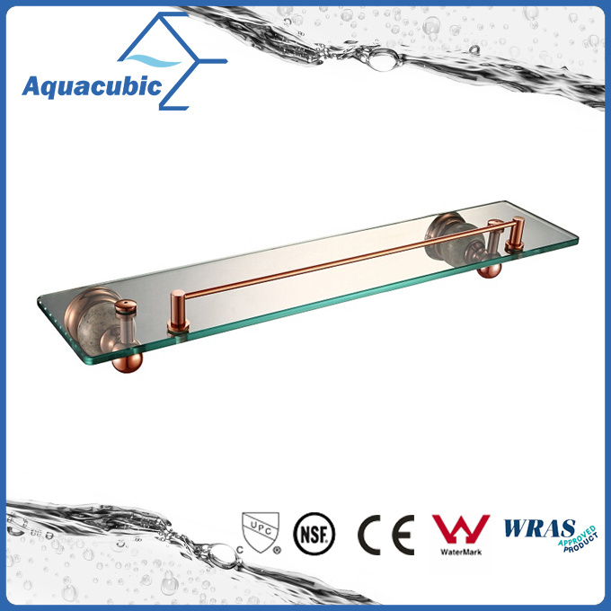 Wall Mount Glass Shelf in Gold Rose (AA6519)