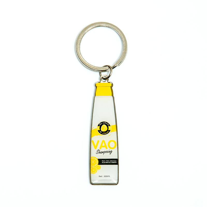 Printed Stainless Steel Metal Key Ring Metal Fashion Promotion Custom Attachment
