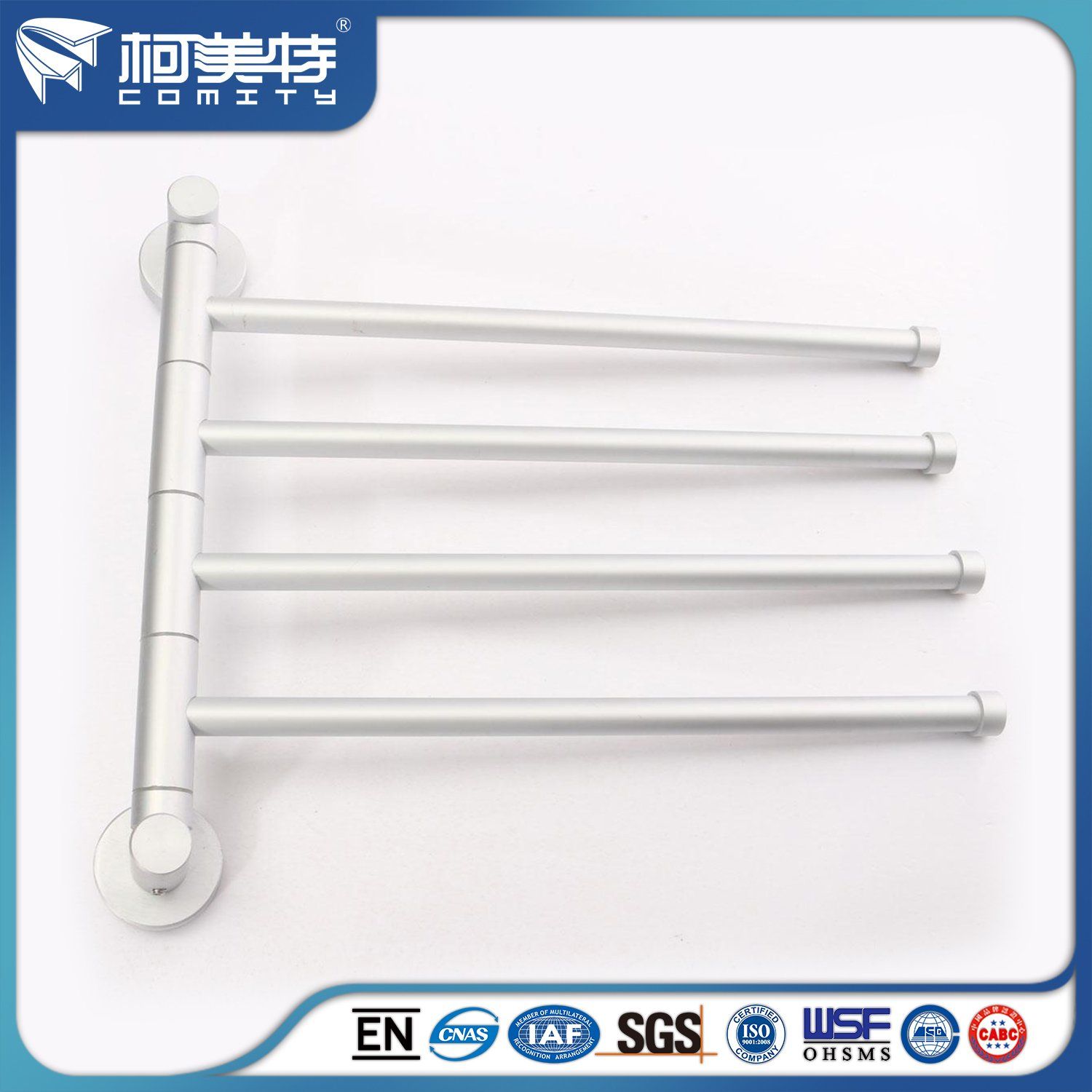 Foldable Aluminium Profile Towel Rack for Shower Room