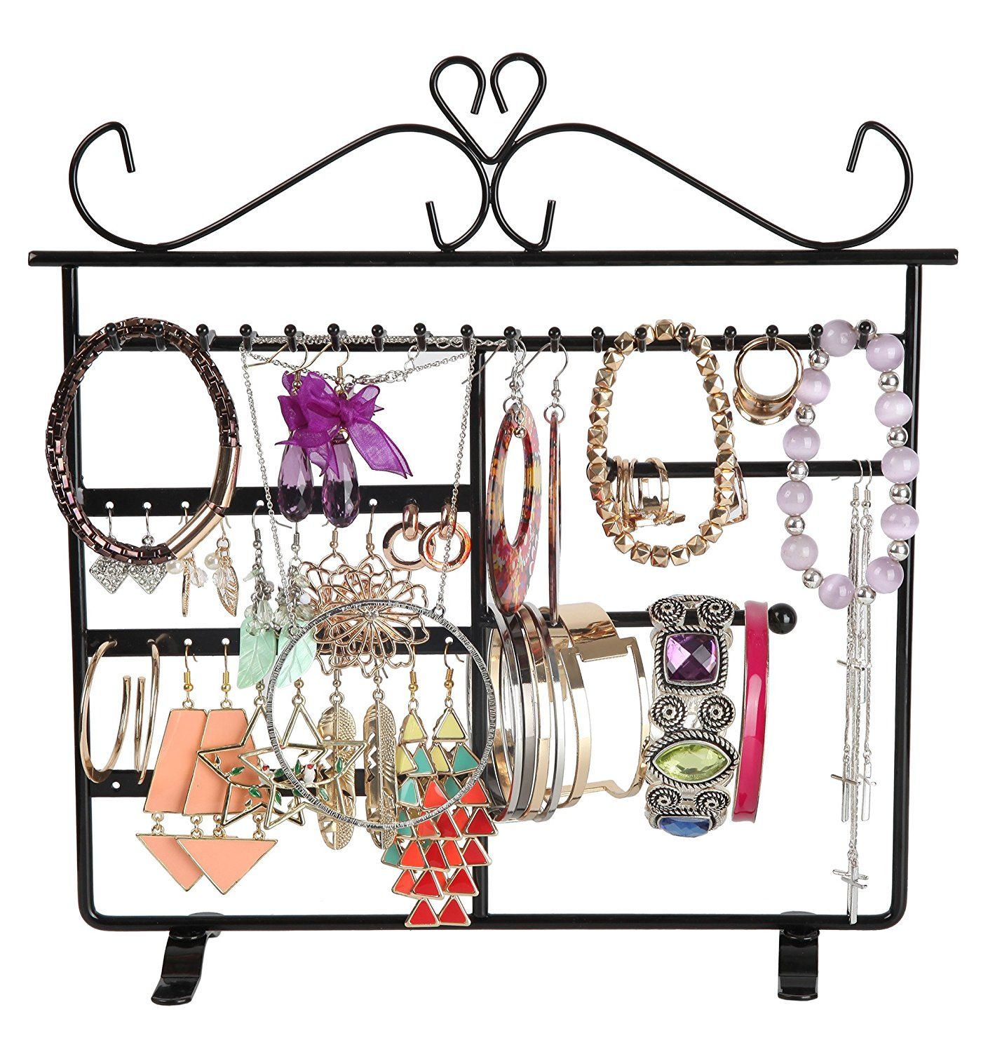 Desk Stand Metal Jewelry Stand Rack