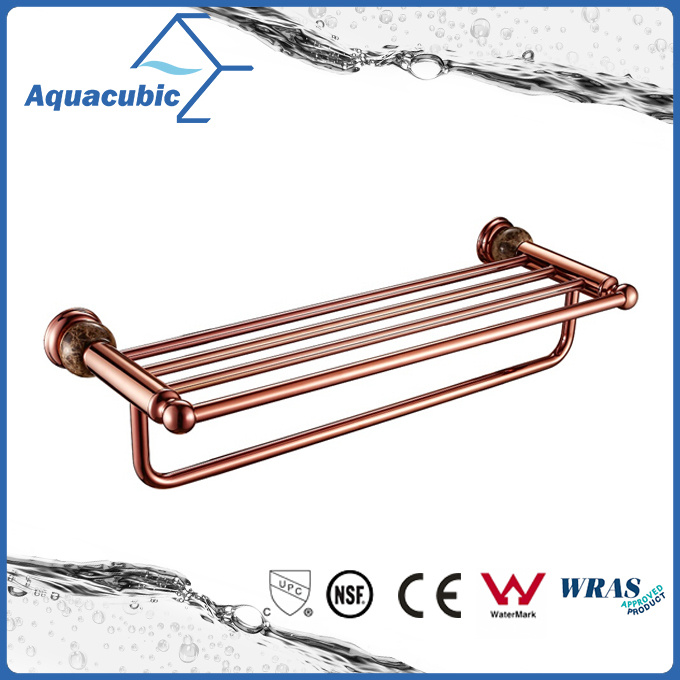 Wall Mount Double Towel Shelf in Gold Rose (AA6518)