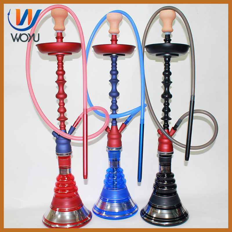 Zinc Alloy Material Hookah Set Glass Bottle Shisha