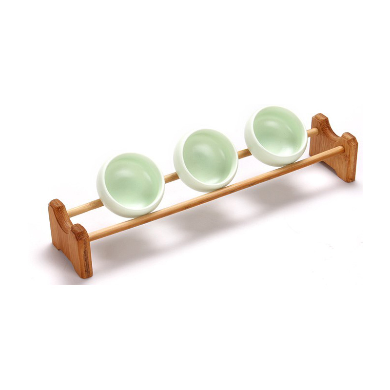 Bamboo Cup Holder Rack Single Layer Cup Holder Handmade Rack