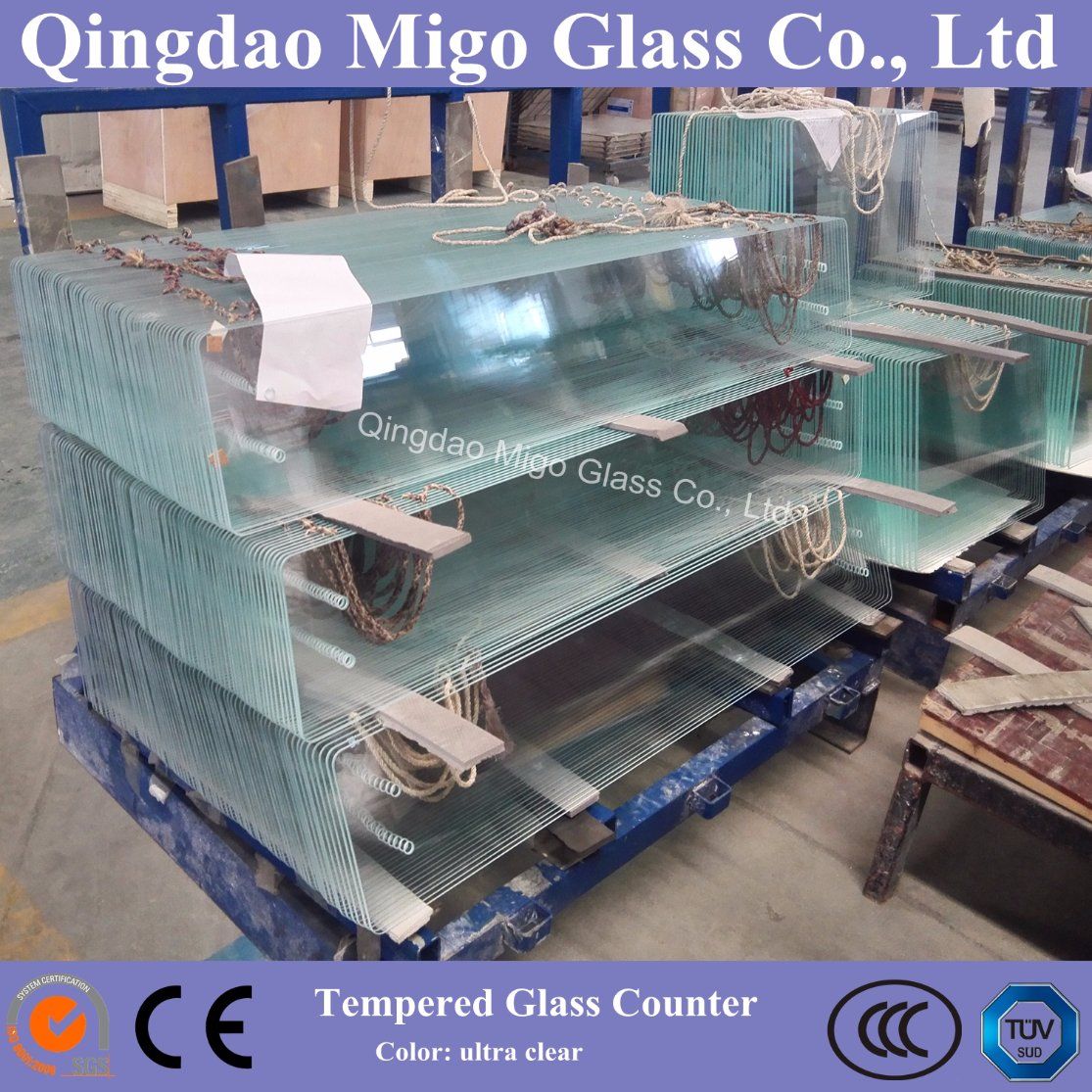 Stylish Glass TV Table Tops / Glass TV Stand on Wall
