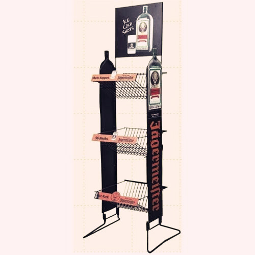 3 Tiers Single Side Free Standing Display Rack/Display Stand