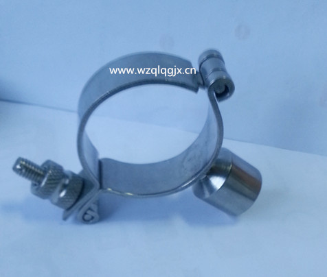 Stainless Steel Handle Screw End Round Pipe Holder
