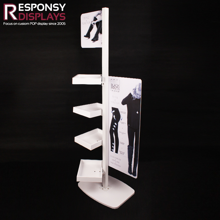Fashion Free Standing Wood Wall Shelf Clothes and Jeans Display Rack