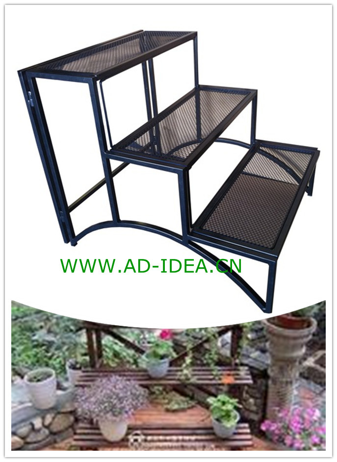 Garden Metal Flower Pot Stand Wrought Iron Plant Stand