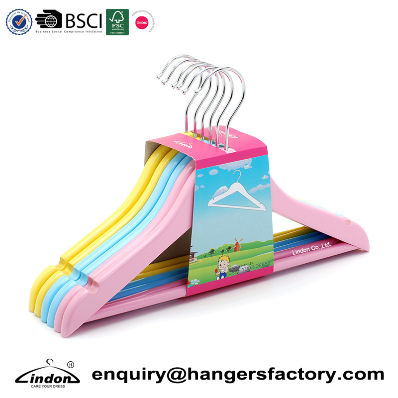 Guilin Lipu Wholesale Set Colored Wooden Baby Cloth Hanger