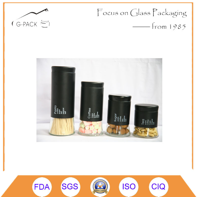 1380ml Glass Canister for Pasta, Coffee, Sugar and Tea Packing