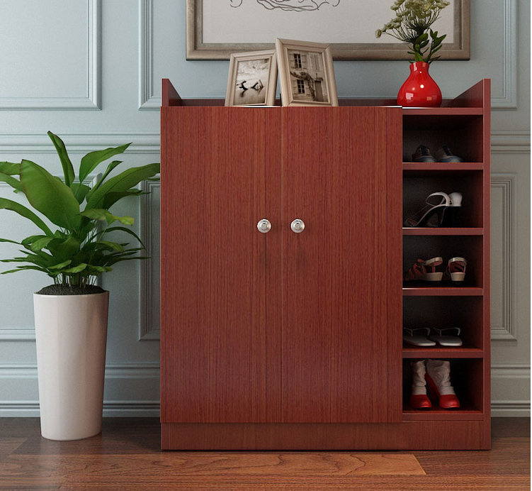 2 Doors Shoe Cabinet with 4 Shelf