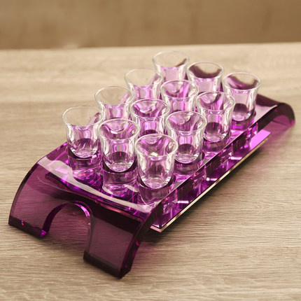 Acrylic Bridge Type 12 Head Hole Acrylic Cup Rack