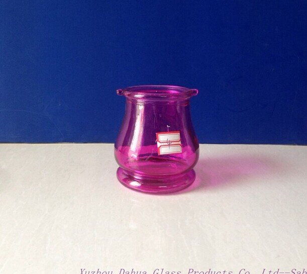 300ml Colored Glass Candlestick Holder High Quality