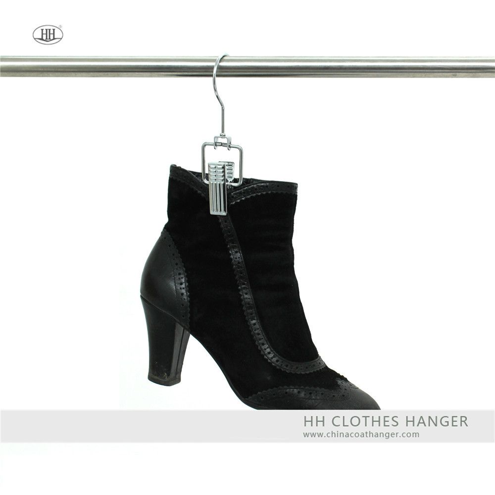 115cm/145cm Single Chrome Metal Pants Clips Hanger, Metal Clips Hanger