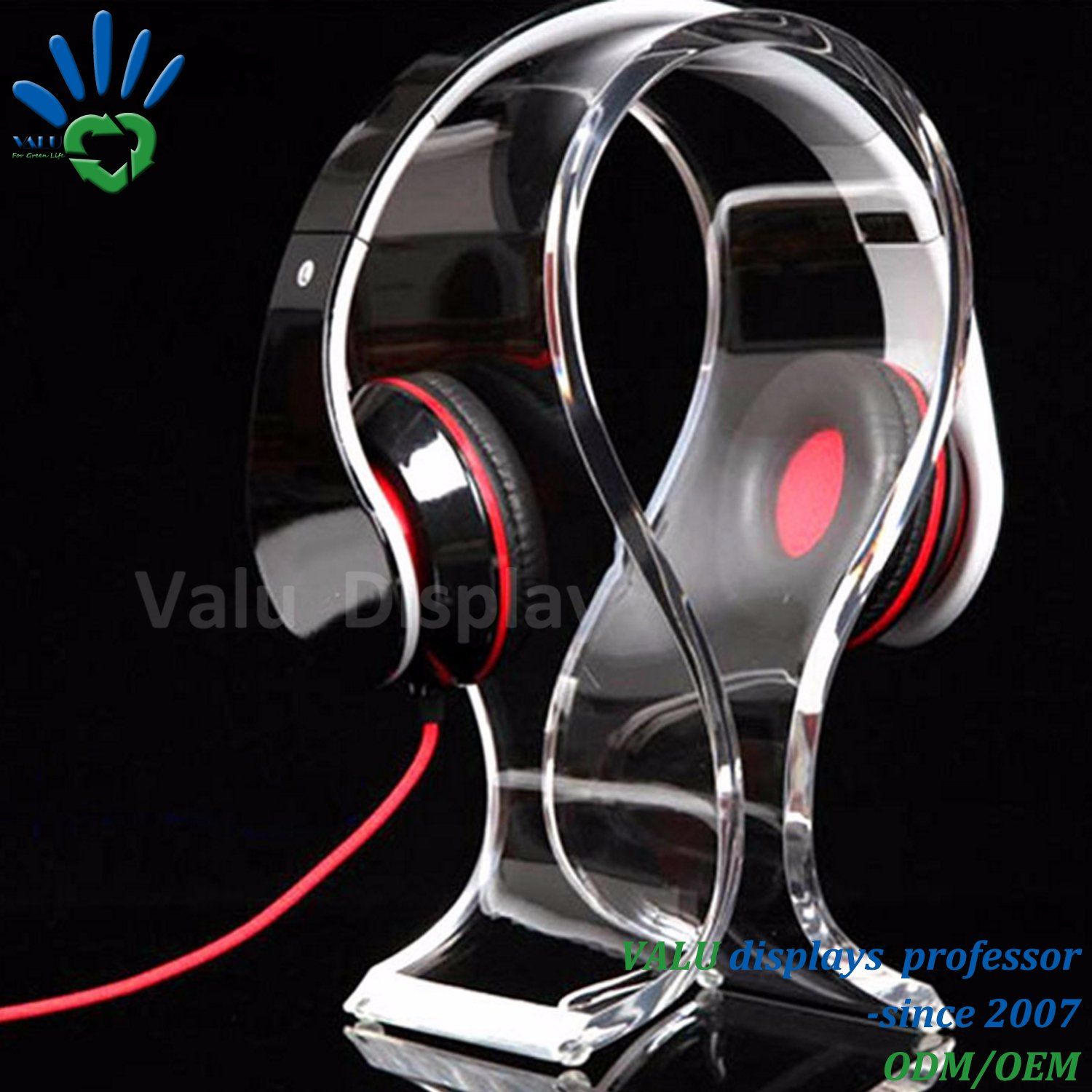 Desktop Acrylic Headset Earphone Headphone Display Holder