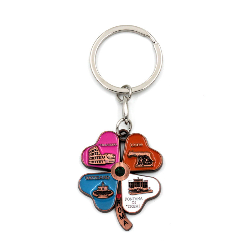 Promotion 3D Enamel Metal Key Chain Zinc Alloy Stainless Steel Bulk Brand