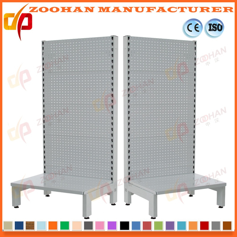 Metal Wall Shelving Supermarket Retail Rack Display Shelves Fixtures (Zhs418)