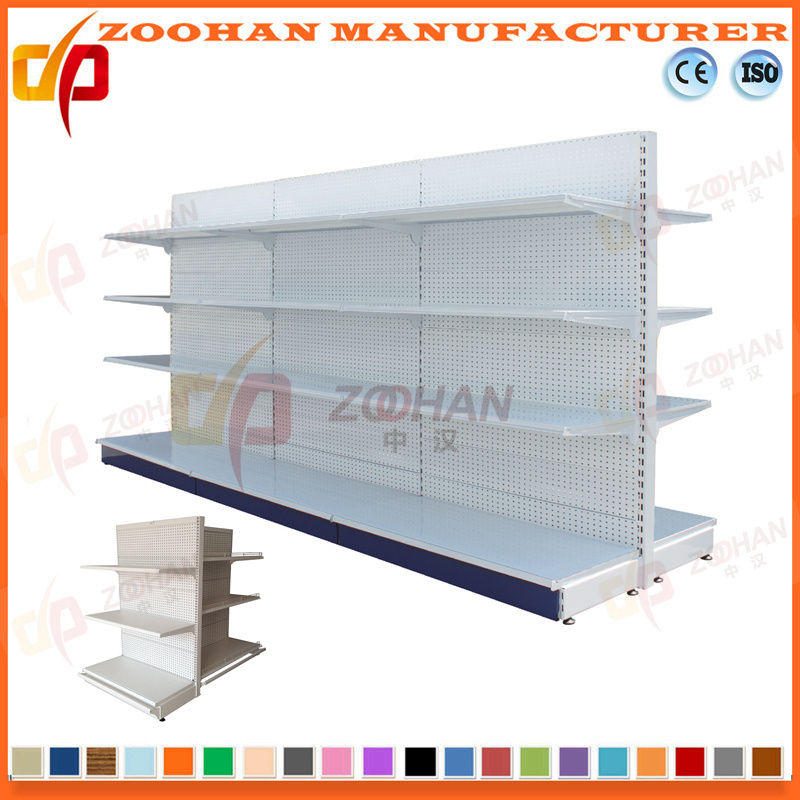 4 Level Customized Supermarket Hole Back Retail Display Shelves (Zhs526)