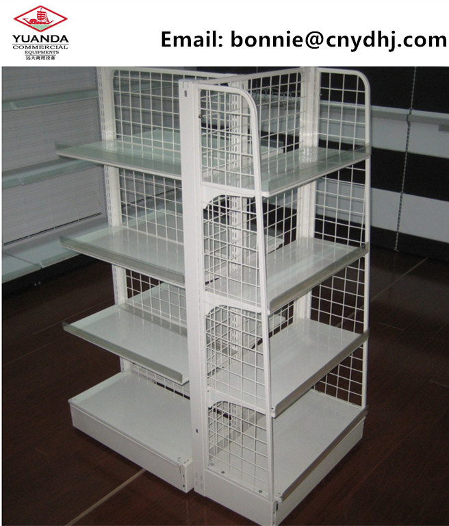 Gondola Shelves Wire Mesh Back Shelf