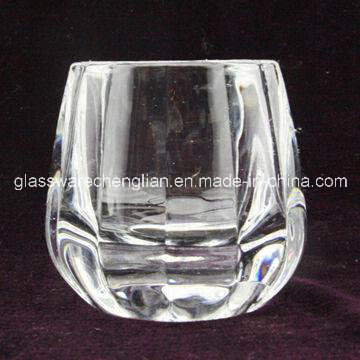 Machine-Pressed Tealight Glass Candle Holder (ZT-048)