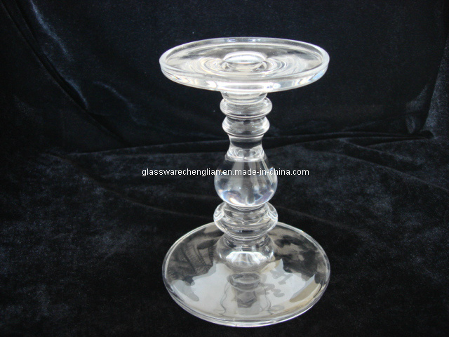 Crystal Machine-Made Glass Candle Holder (ZT-29)