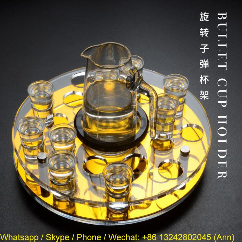 Rotating Acrylic Bullet Cup Holder