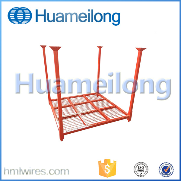 Steel Post Tyre Storage Racks with Mesh Base