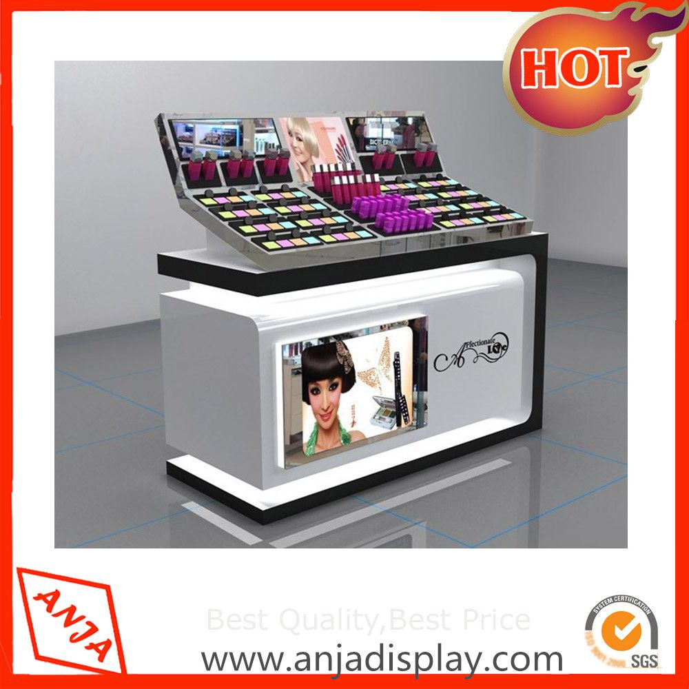 Retail Cosmetic Display Rack Makeup Merchandising Displays Fixtures