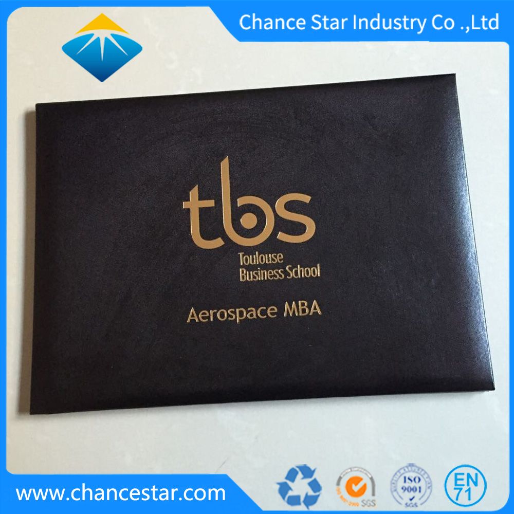 Custom A4 Leather Graduation Certificate Holder, Graduation Certificate Cover