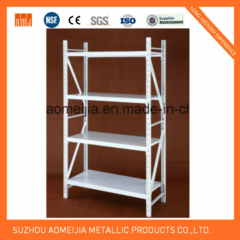 Heavy Duty Warehouse Retail 4 Shelves Adjustable Holes Goods Pallet Rack