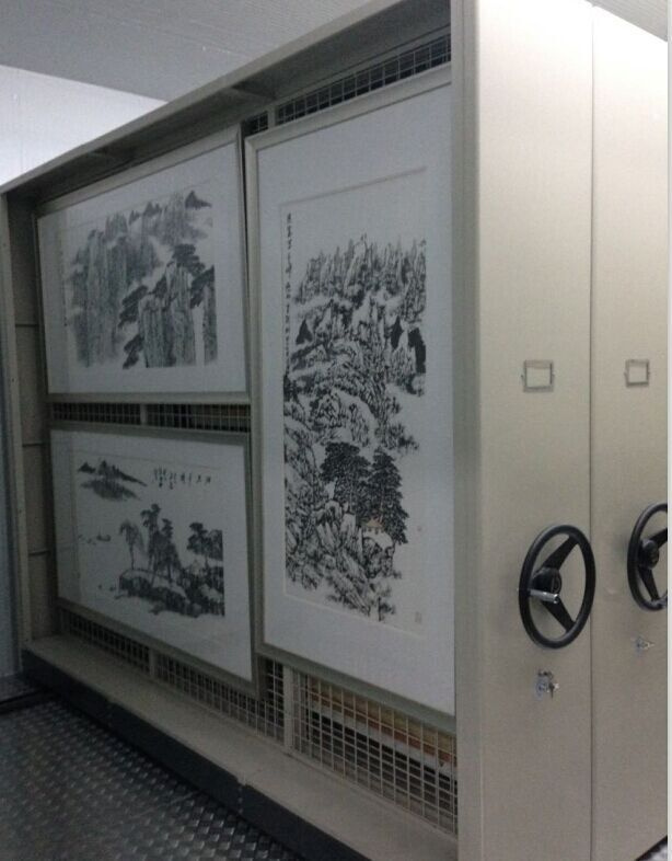 High Density Art Mobile Shelving for Painting