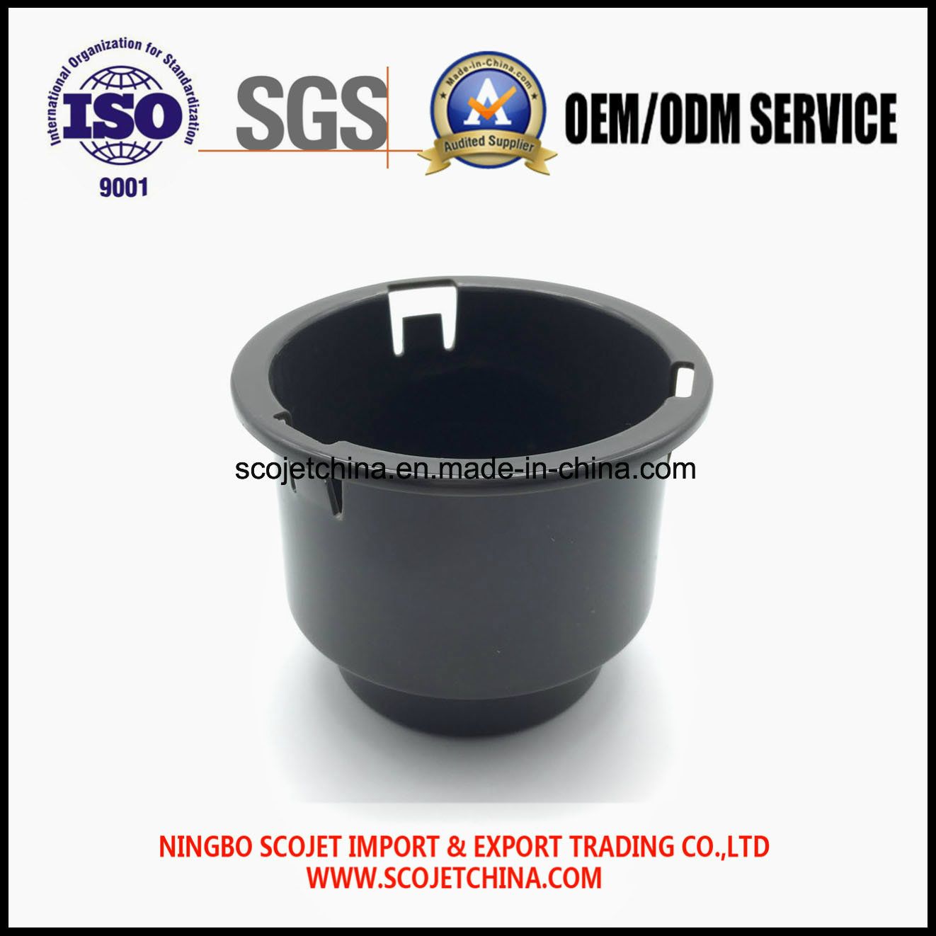 Plastic Injection Parts Snap-in Cupholder Mold