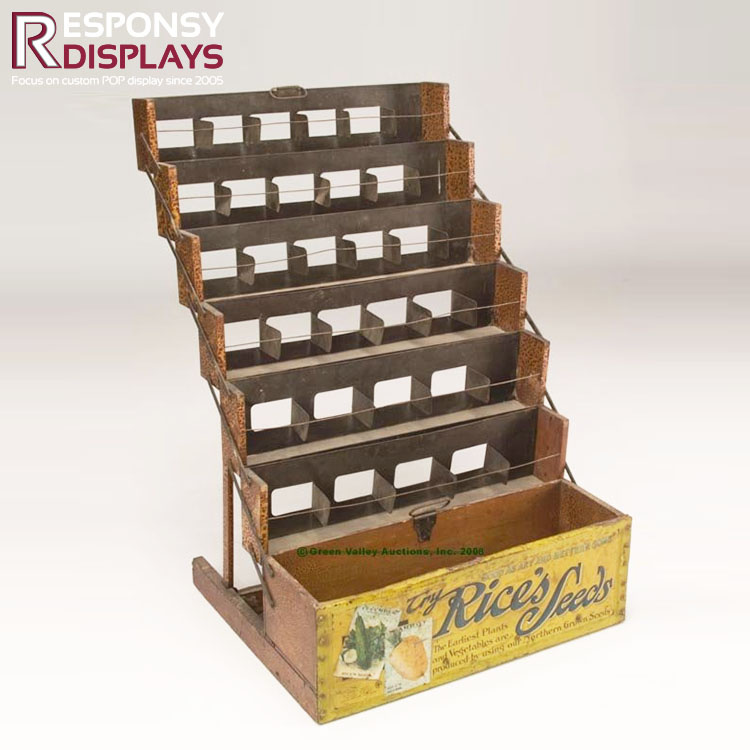 Pop Sale Environmental Floor Snack Stand Wood Food Display Rack