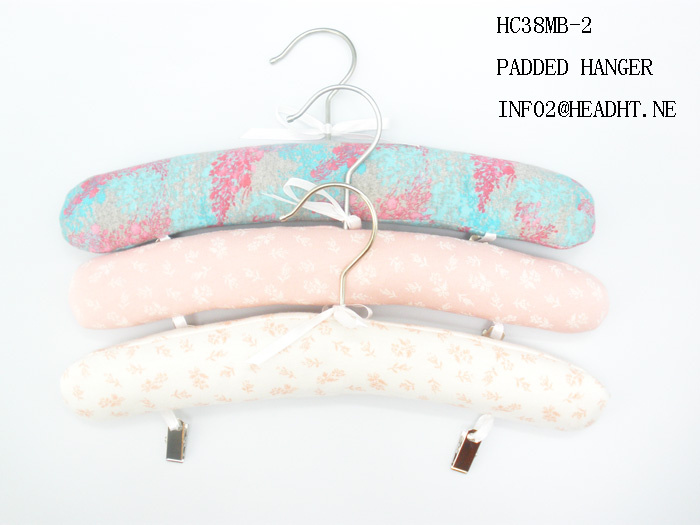 Adult Padded Cotton Clothes Clip Hanger