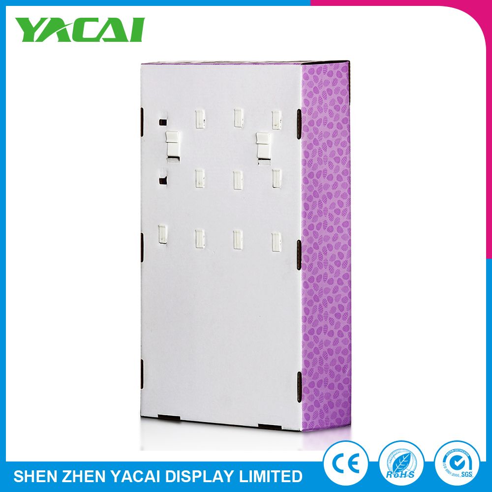 Unfolded Indoor Paper Floor Exhibition Stand Retail Display Rack