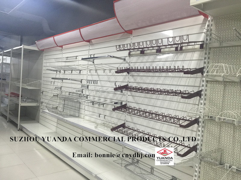 Punch Hole Single Side Wall Shelf