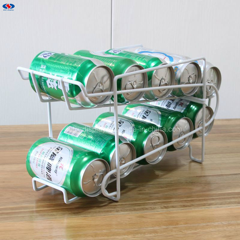 Soda Beer Coke Can Dispenser Refrigerator Beverage Display Rack