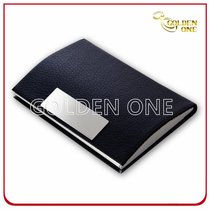 Fine Quality Business Gift PU Leather Name Card Case