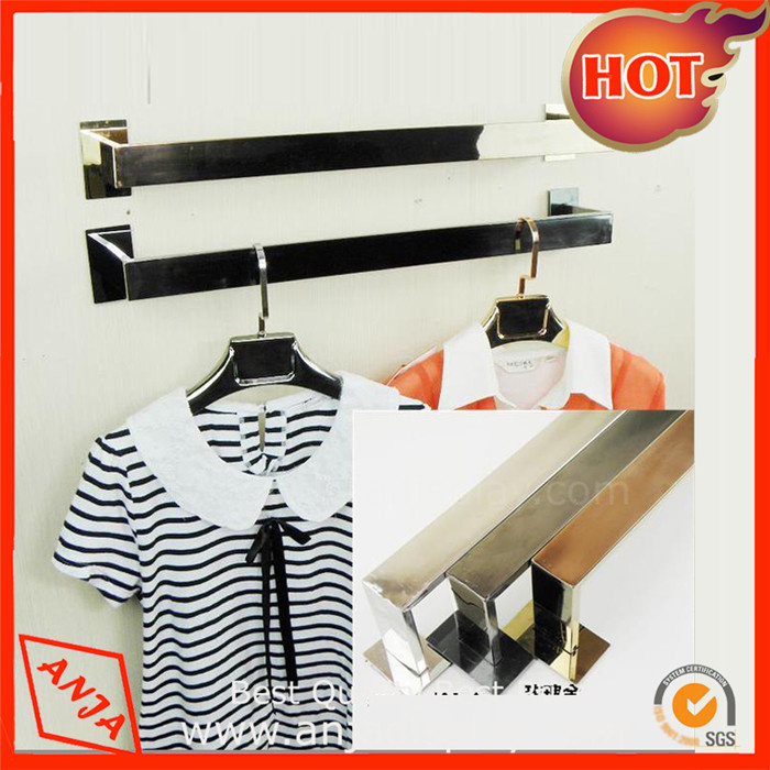 Metal Wall Mount Clothes Display Rack
